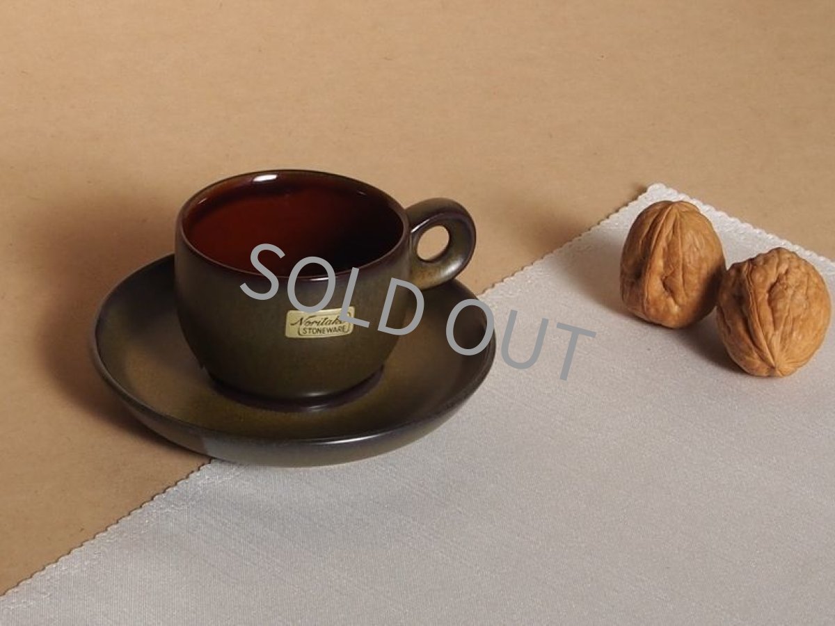 画像18: ノリタケ フォークストーン　 デミタスカップ＆ソーサー　緑 (18)