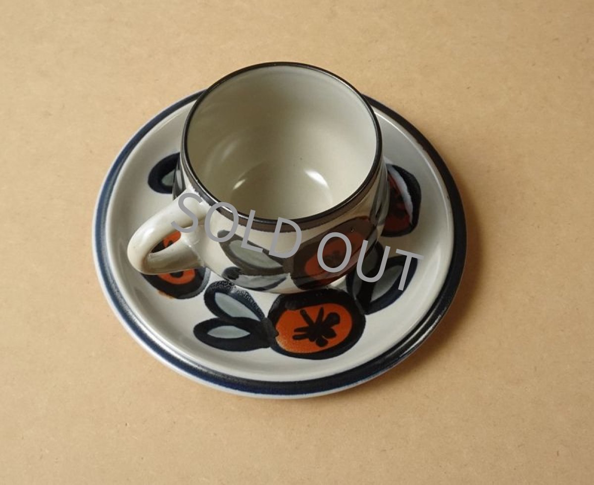 画像10: ノリタケ フォークストーン　 カップ＆ソーサー　実　先細 (10)