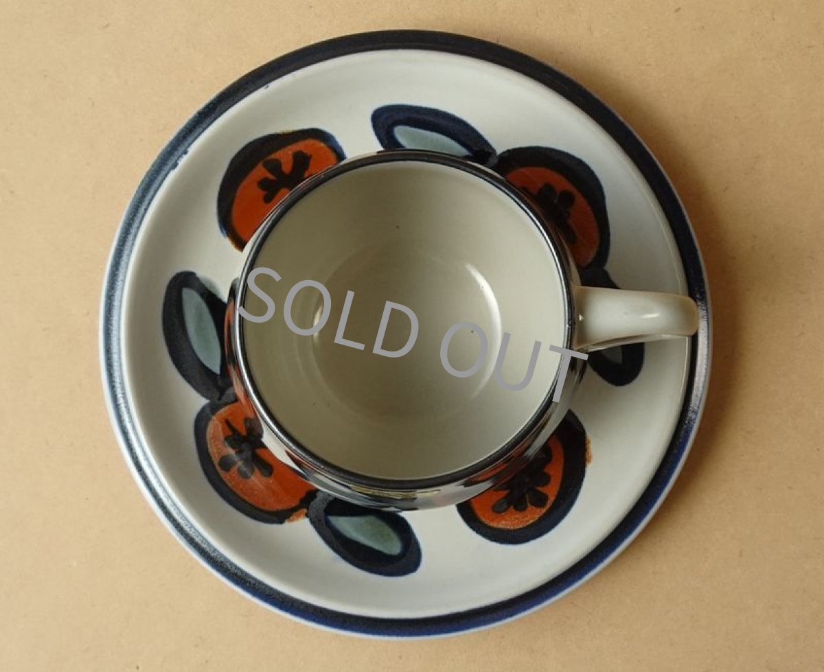 画像11: ノリタケ フォークストーン　 カップ＆ソーサー　実　先細 (11)