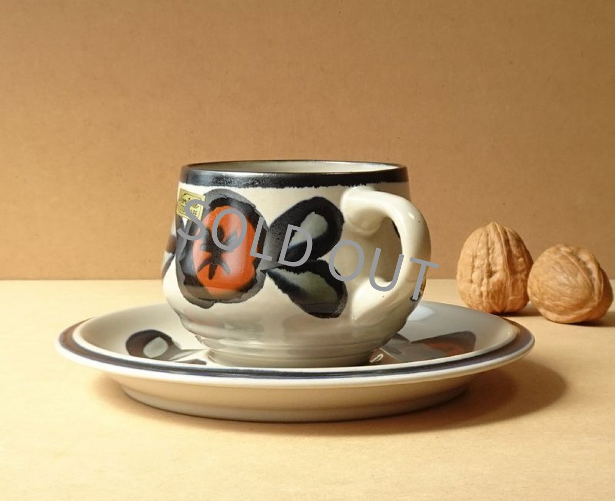 画像2: ノリタケ フォークストーン　 カップ＆ソーサー　実　先細 (2)