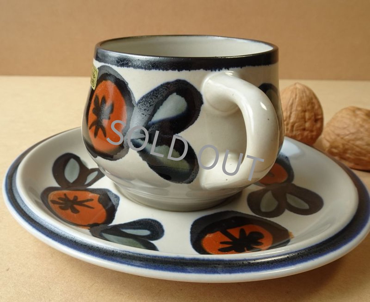 画像9: ノリタケ フォークストーン　 カップ＆ソーサー　実　先細 (9)