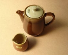 画像3: ノリタケ フォークストーン　デミタスポット2点組　茶 (3)