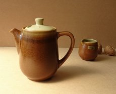 画像7: ノリタケ フォークストーン　デミタスポット2点組　茶 (7)
