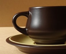 画像9: ノリタケ フォークストーン カップ＆ソーサー 茶 先細 (9)