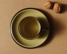 画像10: ノリタケ フォークストーン カップ＆ソーサー 茶 先細 (10)