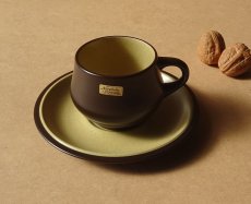 画像2: ノリタケ フォークストーン カップ＆ソーサー 茶 先細 (2)