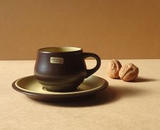 画像21: ノリタケ フォークストーン カップ＆ソーサー 茶 先細 (21)