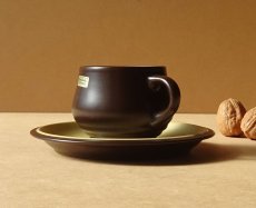 画像3: ノリタケ フォークストーン カップ＆ソーサー 茶 先細 (3)