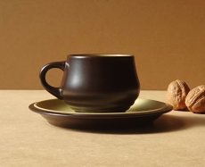 画像4: ノリタケ フォークストーン カップ＆ソーサー 茶 先細 (4)