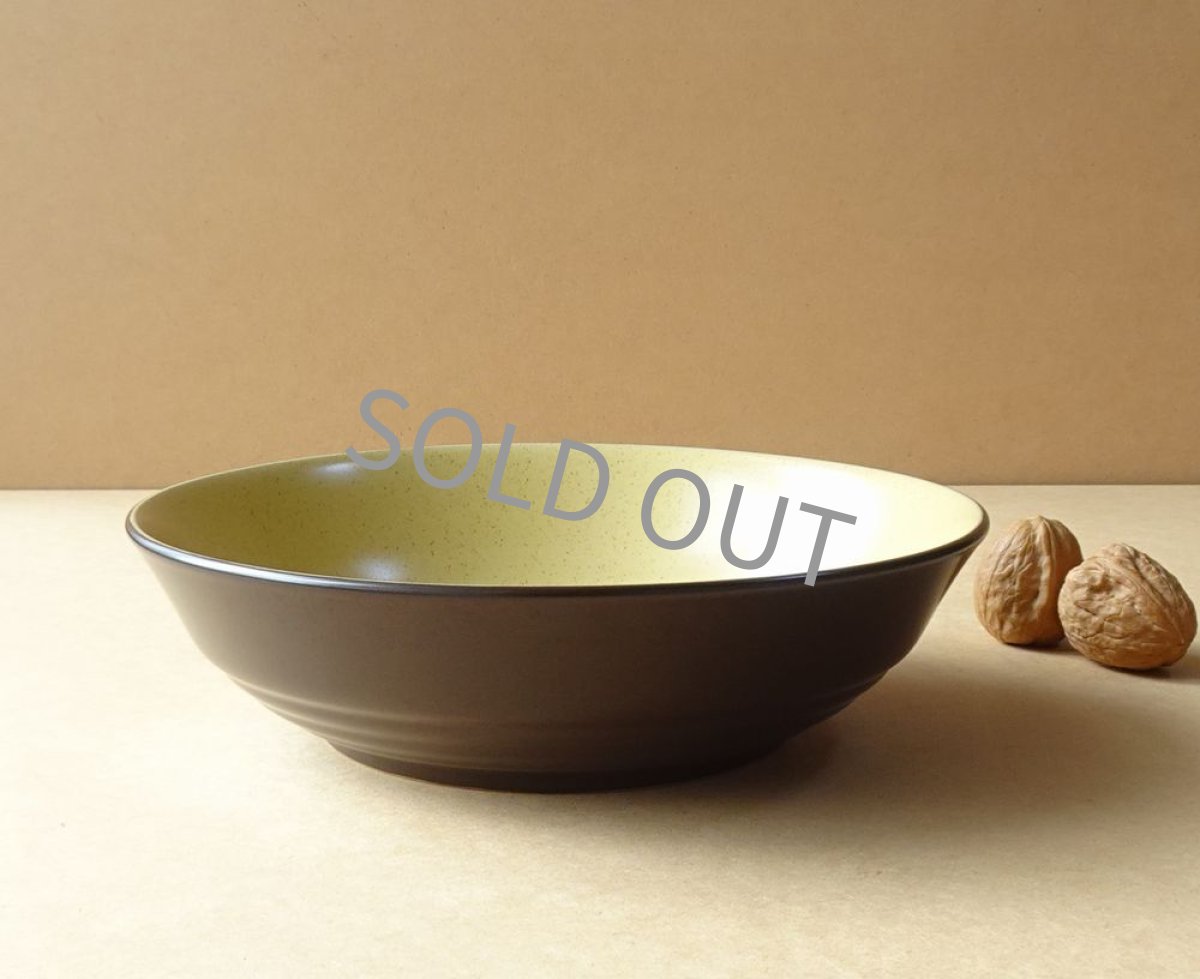 画像12: ノリタケ フォークストーン　深皿 ボウル　茶 21cm (12)