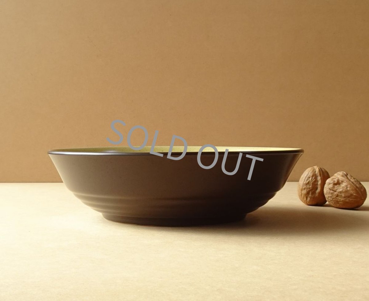 画像4: ノリタケ フォークストーン　深皿 ボウル　茶 21cm (4)