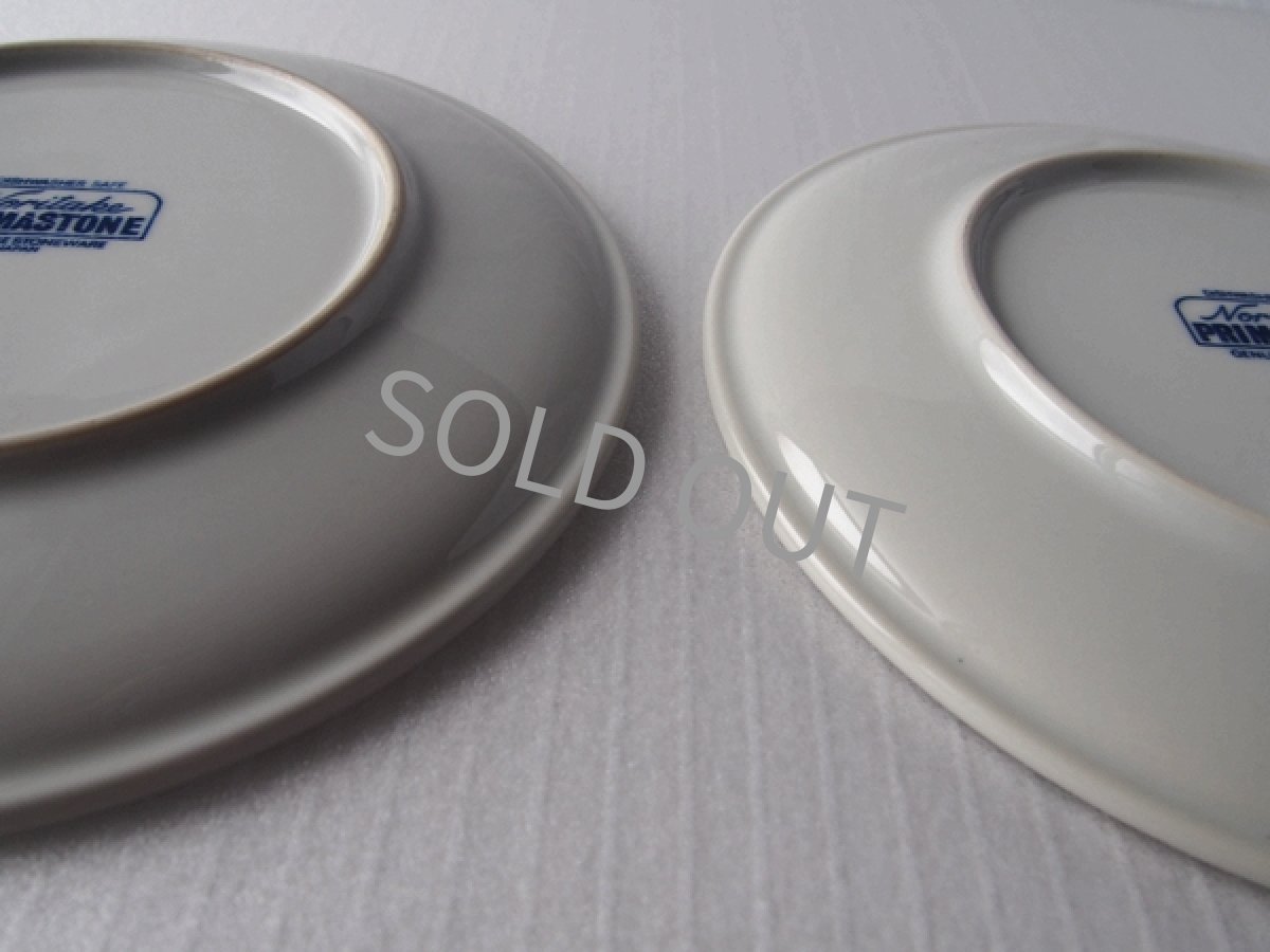 画像10: [B品] ノリタケ プリマストーン ケーキ皿2点セット(3)　草花 21cm (10)