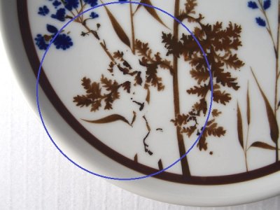画像3: [B品] ノリタケ プリマストーン ケーキ皿2点セット(3)　草花 21cm