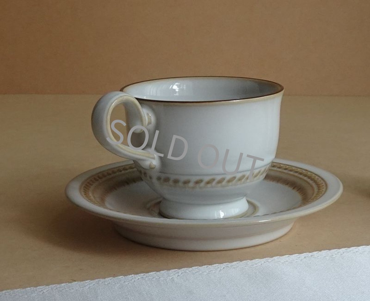 画像8: 【B品】ノリタケ ストーンウェア　カップ＆ソーサー　ロープ模様 (8)