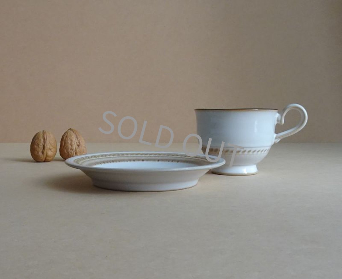 画像11: 【B品】ノリタケ ストーンウェア　カップ＆ソーサー　ロープ模様 (11)