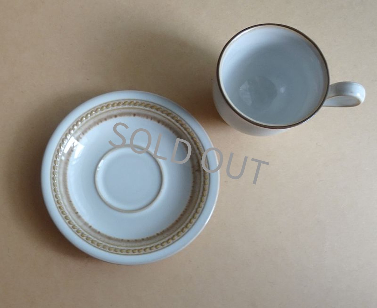 画像12: 【B品】ノリタケ ストーンウェア　カップ＆ソーサー　ロープ模様 (12)