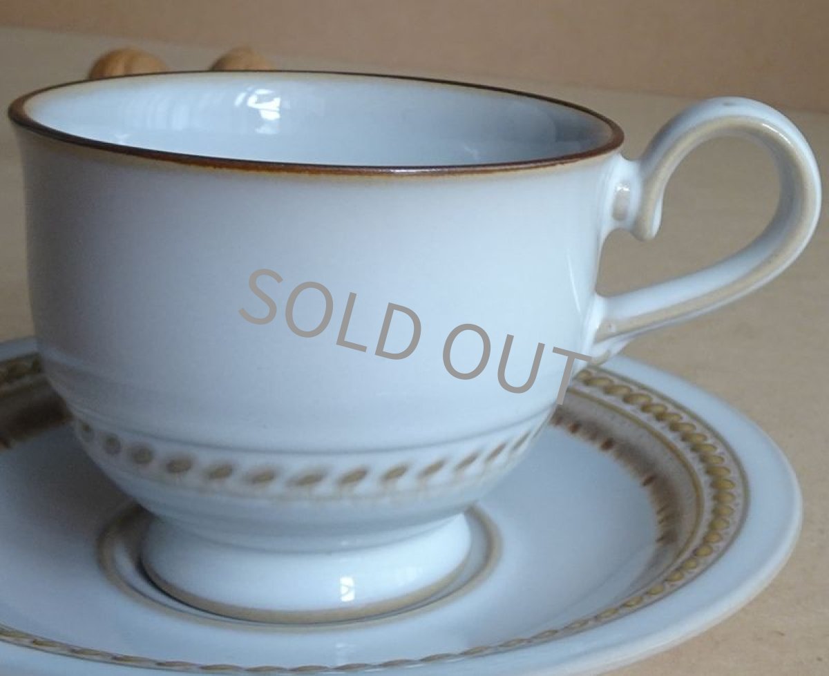 画像15: 【B品】ノリタケ ストーンウェア　カップ＆ソーサー　ロープ模様 (15)