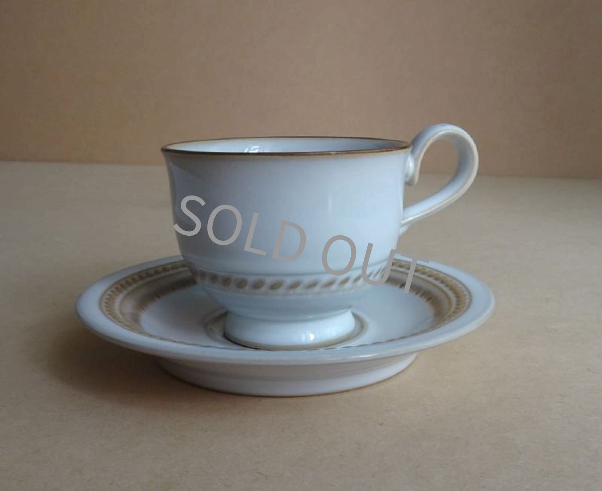 画像17: 【B品】ノリタケ ストーンウェア　カップ＆ソーサー　ロープ模様 (17)