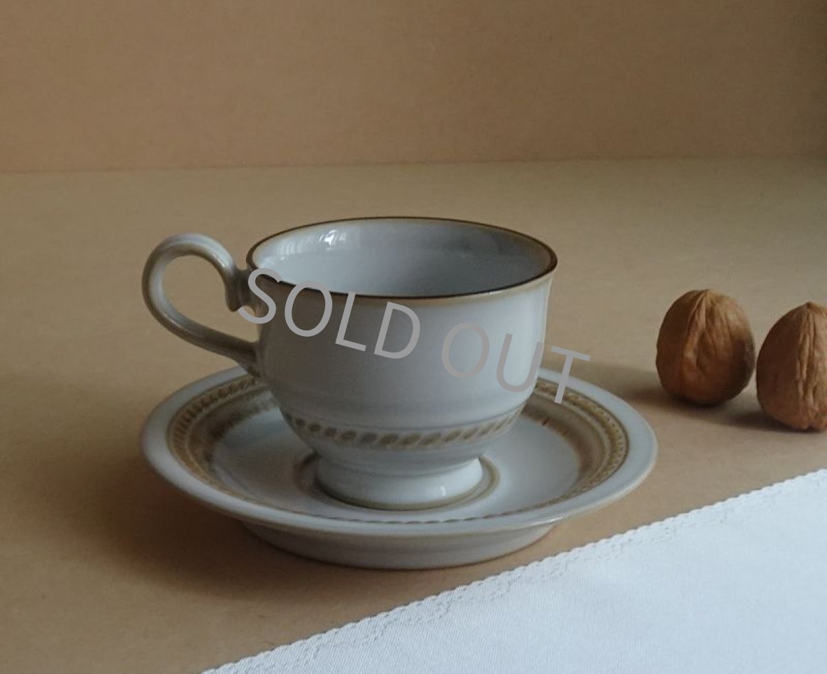 画像20: 【B品】ノリタケ ストーンウェア　カップ＆ソーサー　ロープ模様 (20)