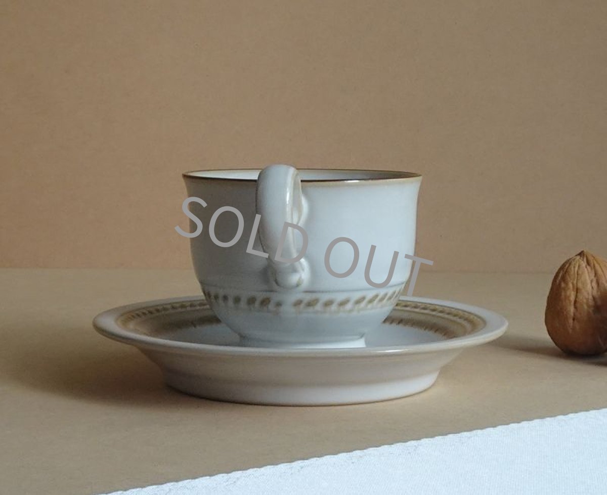 画像3: 【B品】ノリタケ ストーンウェア　カップ＆ソーサー　ロープ模様 (3)