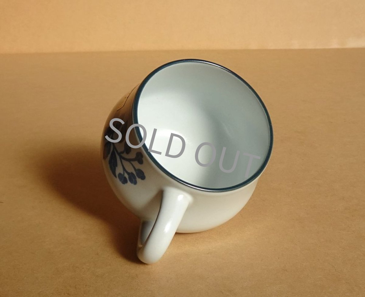 画像17: ノリタケ ストーンウェア　カップ＆ソーサー 青実 先細 (17)