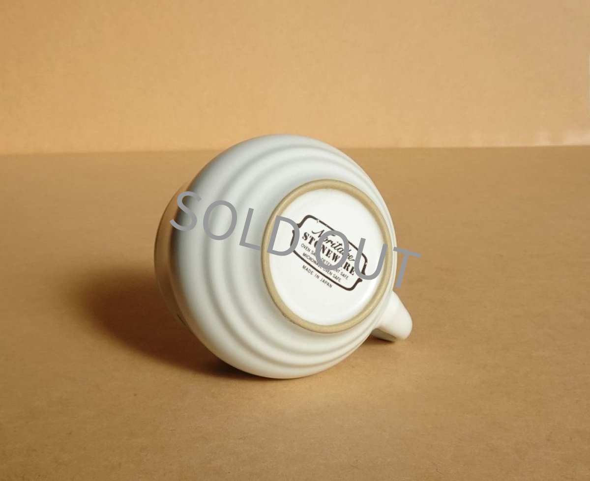 画像18: ノリタケ ストーンウェア　カップ＆ソーサー 青実 先細 (18)