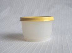 画像1: タッパーウェア　スナックカップ 透明×レモンイエロー 140ml (1)