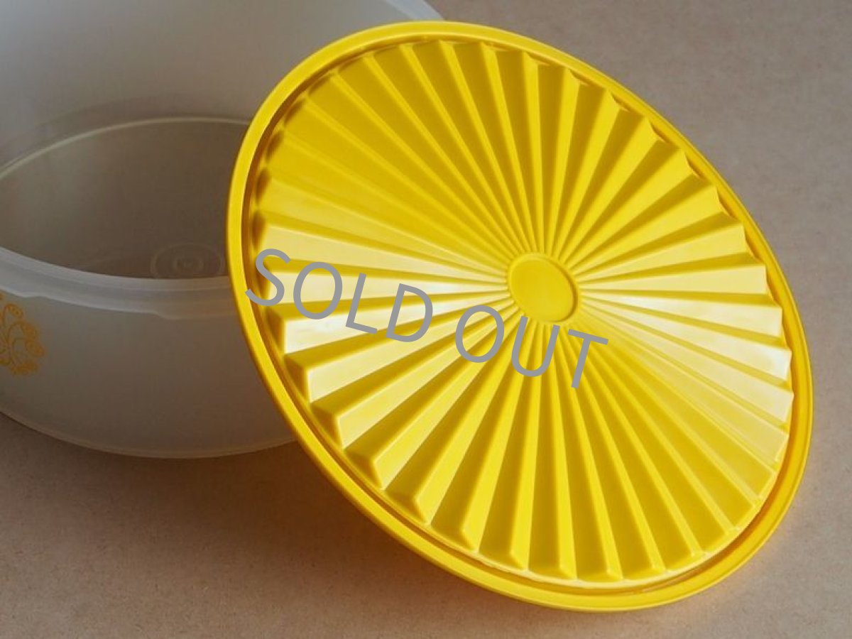 画像13: タッパーウェア　丸平型 ジュビリー イエロー (13)