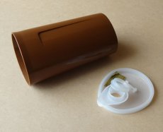画像10: タッパーウェア　サーバーボトル 500ml 卵型 茶 ヴィンテージ タッパーちゃん (10)