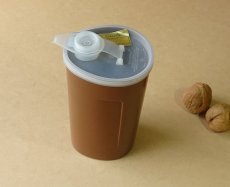画像5: タッパーウェア　サーバーボトル 500ml 卵型 茶 ヴィンテージ タッパーちゃん (5)