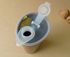 画像7: タッパーウェア　サーバーボトル 500ml 卵型 茶 ヴィンテージ タッパーちゃん (7)