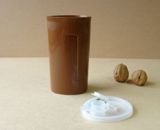 画像9: タッパーウェア　サーバーボトル 500ml 卵型 茶 ヴィンテージ タッパーちゃん (9)
