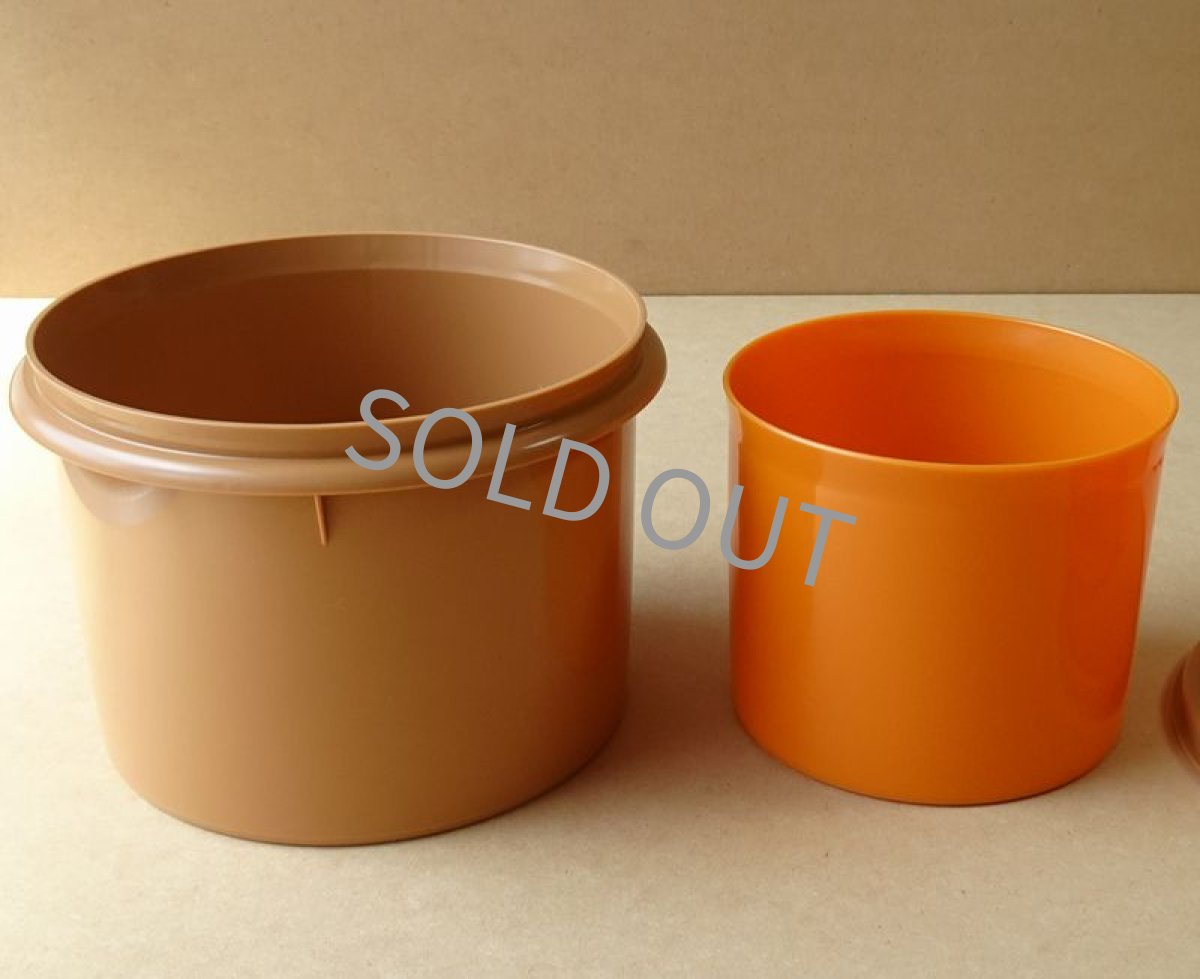 画像9: タッパーウェア　オータムキャニスター 2個セット ヴィンテージ USA製 (9)