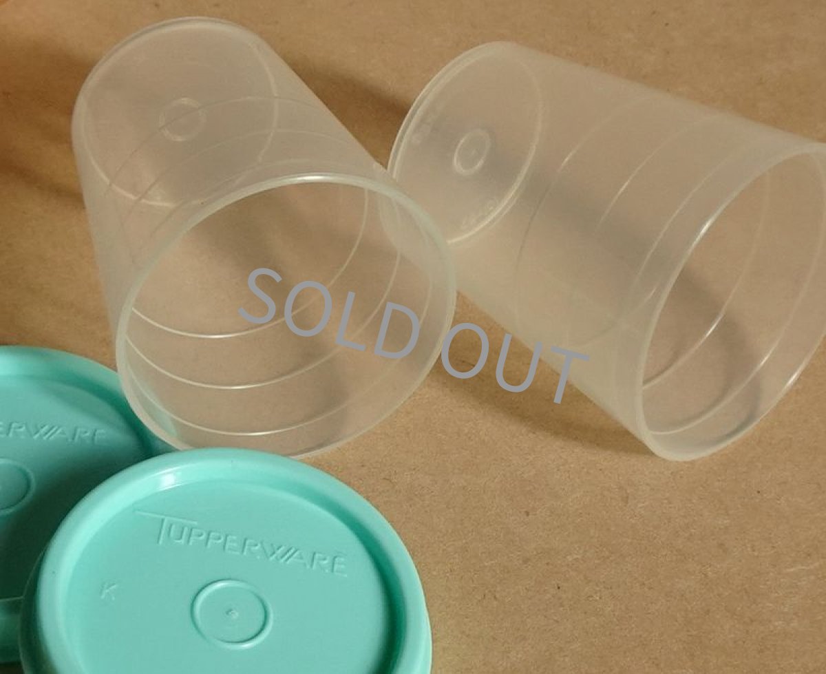 画像13: タッパーウェア　ミニコップ 2個セット　青緑 60ml (13)