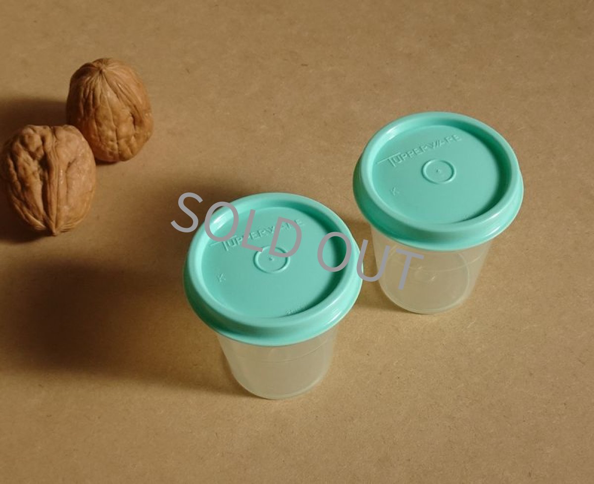 画像4: タッパーウェア　ミニコップ 2個セット　青緑 60ml (4)