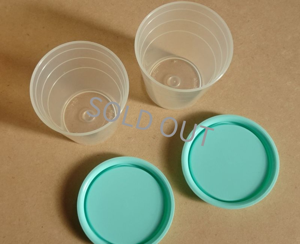 画像6: タッパーウェア　ミニコップ 2個セット　青緑 60ml (6)