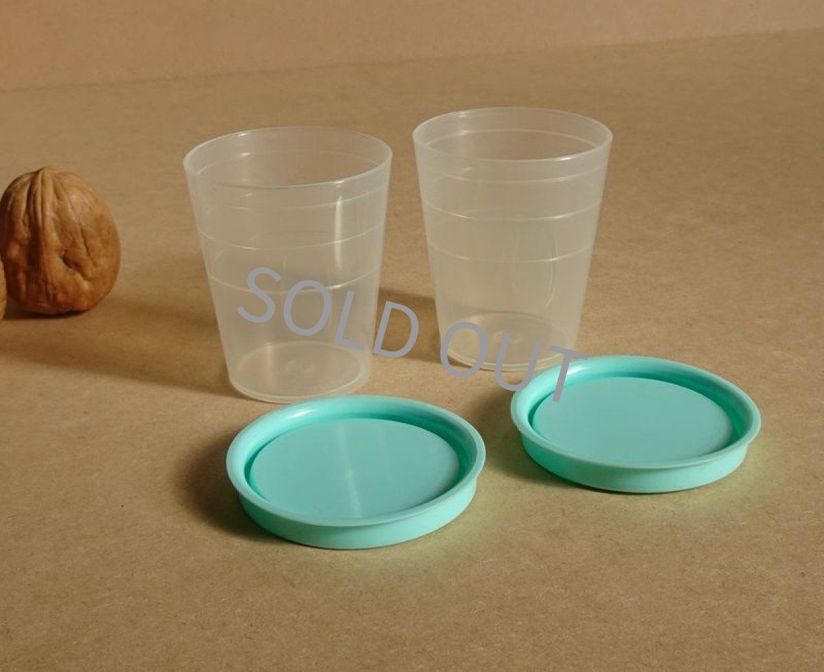 画像7: タッパーウェア　ミニコップ 2個セット　青緑 60ml (7)