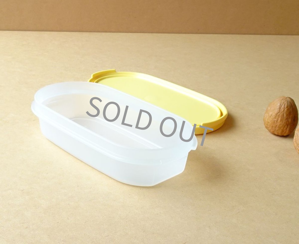 画像10: タッパーウェア MMだ円ランチケース 300ml レモンイエロー 日本製 (10)