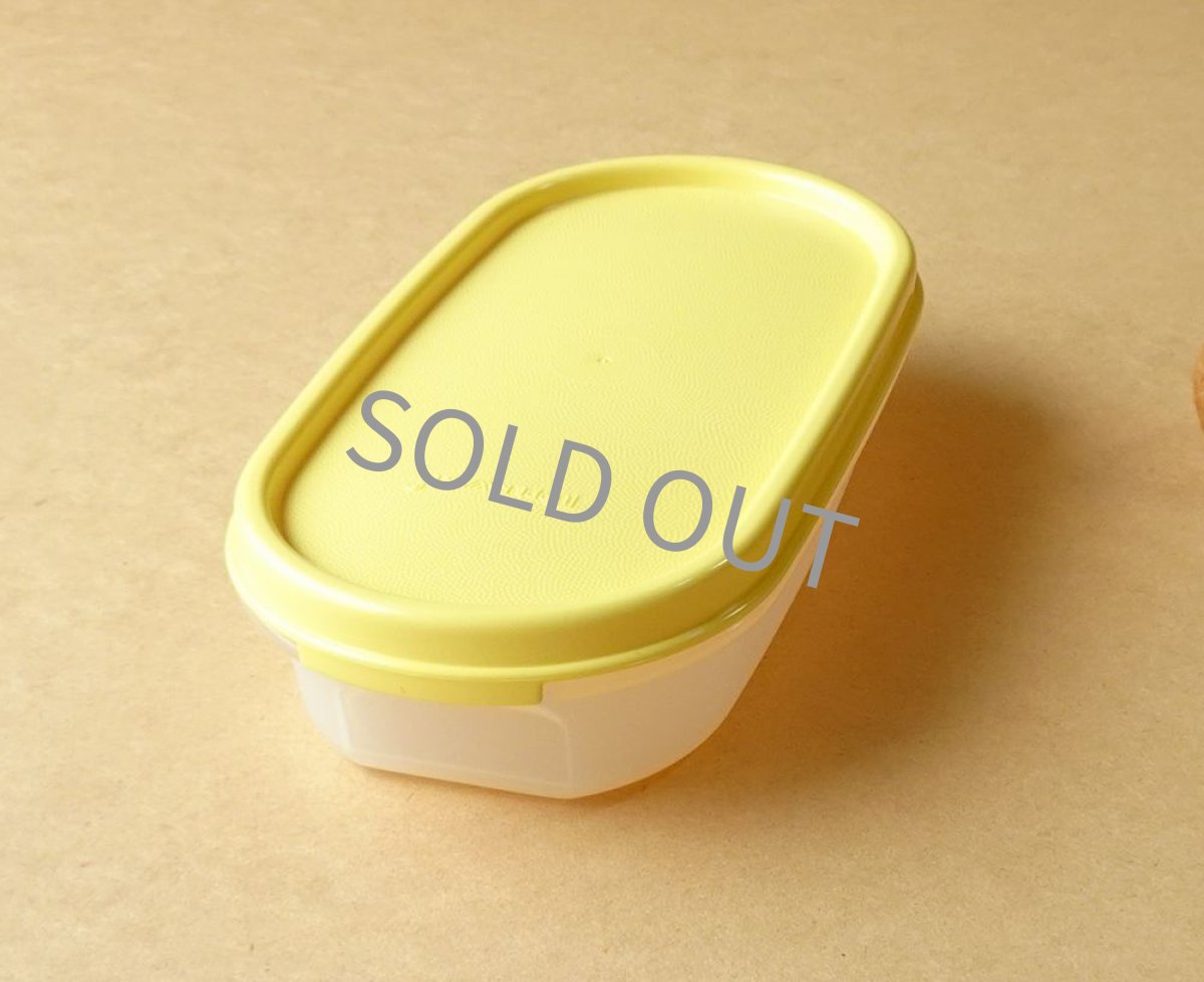 画像3: タッパーウェア MMだ円ランチケース 300ml レモンイエロー 日本製 (3)