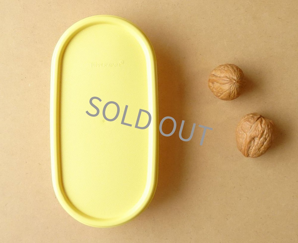 画像6: タッパーウェア MMだ円ランチケース 300ml レモンイエロー 日本製 (6)