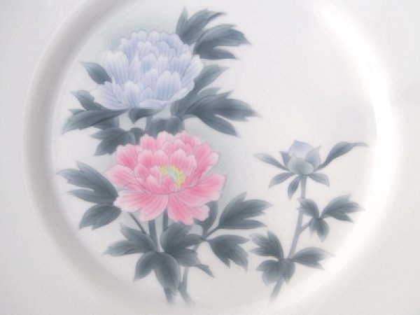 深川製磁　飾り皿　菊 26.5cm