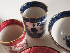 画像8: ニッコー ダブルフェニックス　睦揃　飯椀 茶碗 ウィロー 山水 日本製 (8)