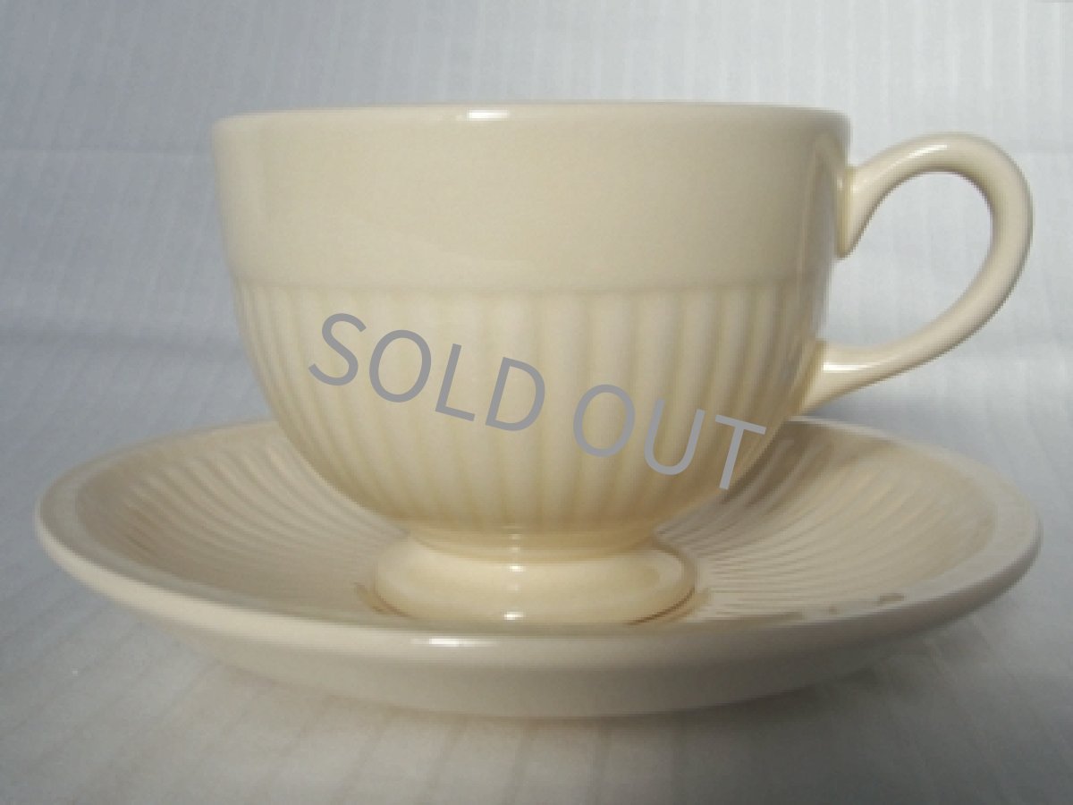 画像2: ウェッジウッド クイーンズウェア　カップ＆ソーサー　エドミープレーン (2)