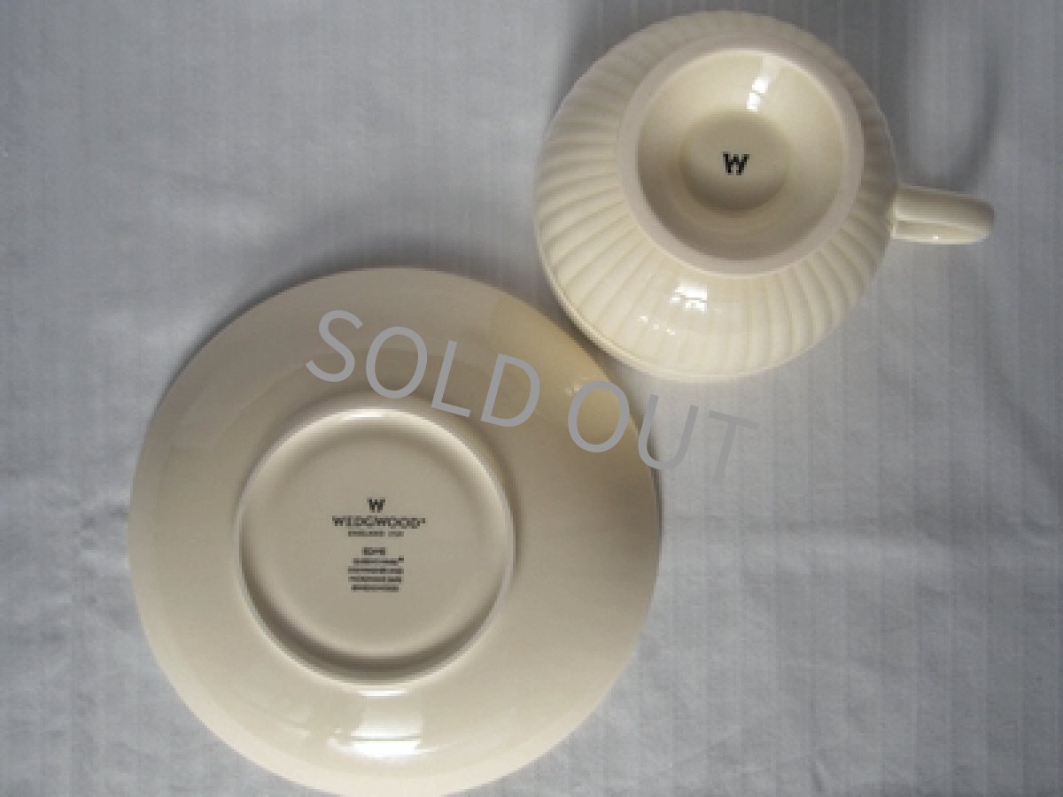 画像10: ウェッジウッド クイーンズウェア　カップ＆ソーサー　エドミープレーン (10)