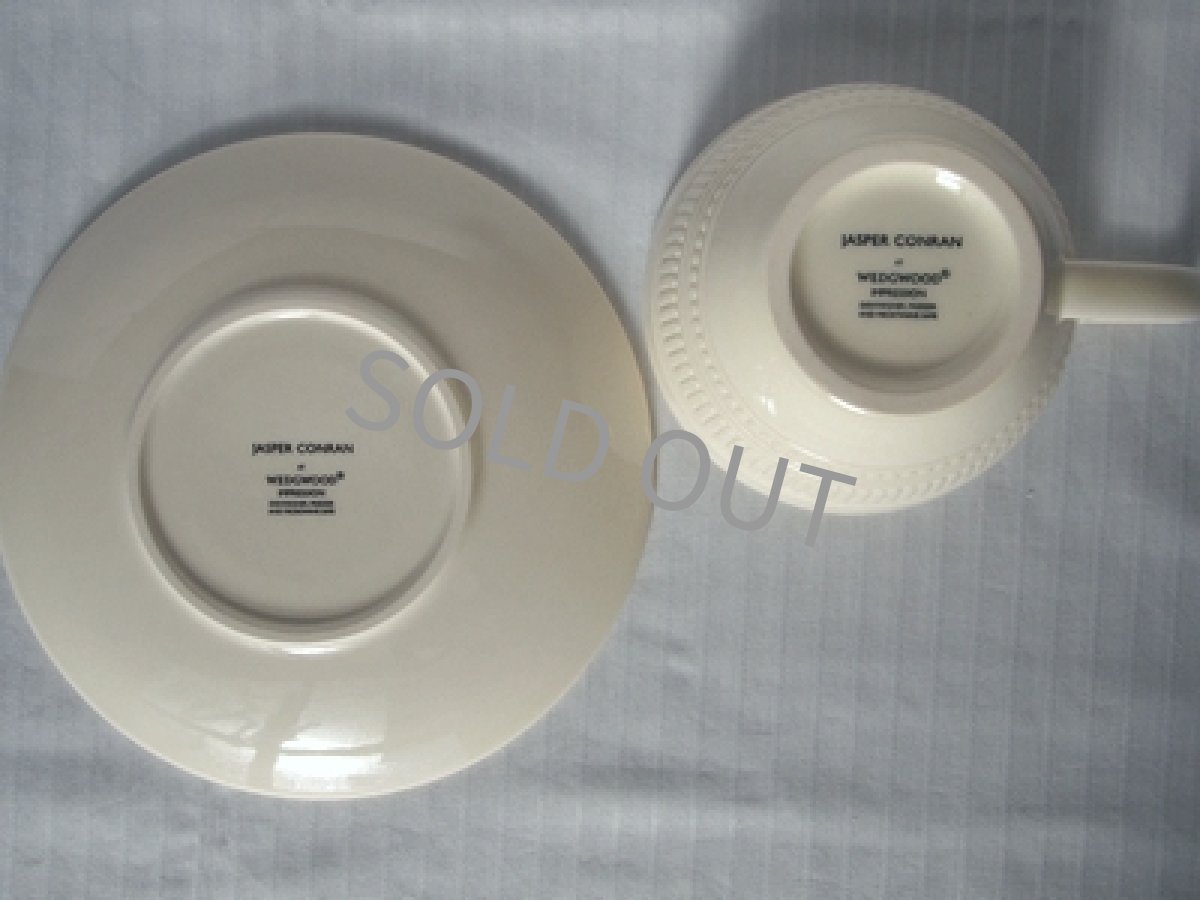 画像10: ウェッジウッド クイーンズウェア　カップ＆ソーサー　ジャスパー・コンラン インプレッション (10)