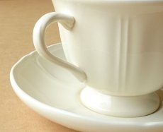 画像16: ウェッジウッド クイーンズプレーン カップ＆ソーサー 英国製 (16)