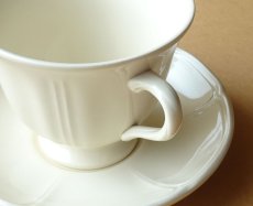 画像17: ウェッジウッド クイーンズプレーン カップ＆ソーサー 英国製 (17)