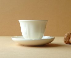 画像4: ウェッジウッド クイーンズプレーン カップ＆ソーサー 英国製 (4)