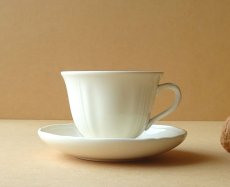 画像5: ウェッジウッド クイーンズプレーン カップ＆ソーサー 英国製 (5)