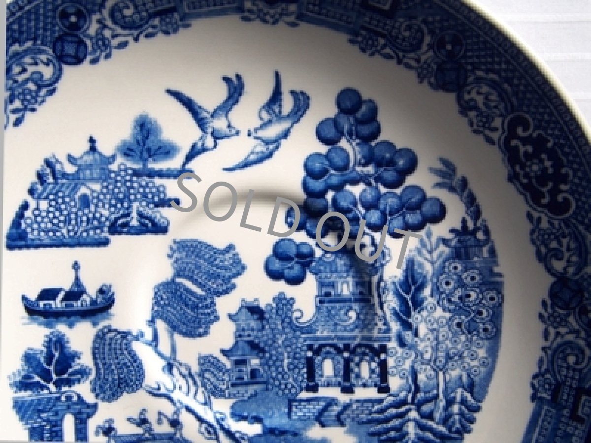 画像10: ウェッジウッド クイーンズウェア　カップ＆ソーサー　ウィロー 青(1) (10)